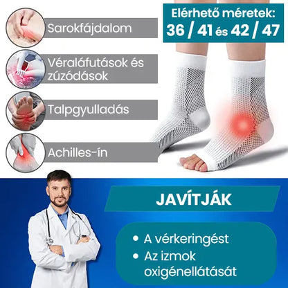 Kompressziós zokni a lábfájdalom enyhítésére